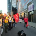 Pikieta pod ZMSP w Warszawie